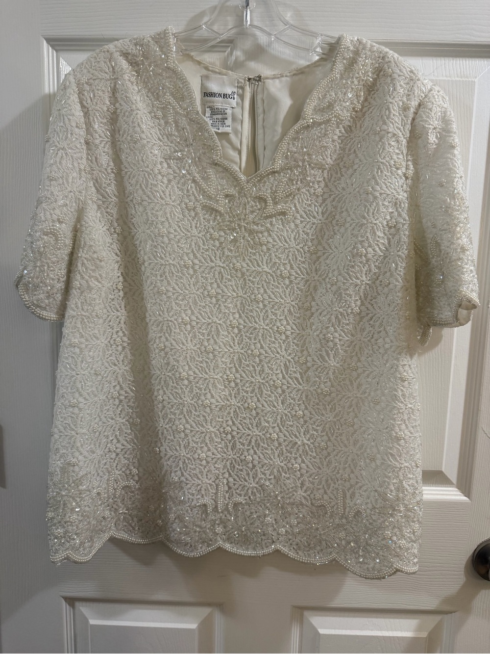 Fashion Bug Beaded and Sequined Top Size 18